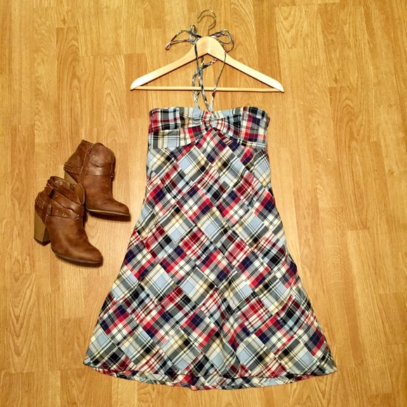 Blue Madras Dress